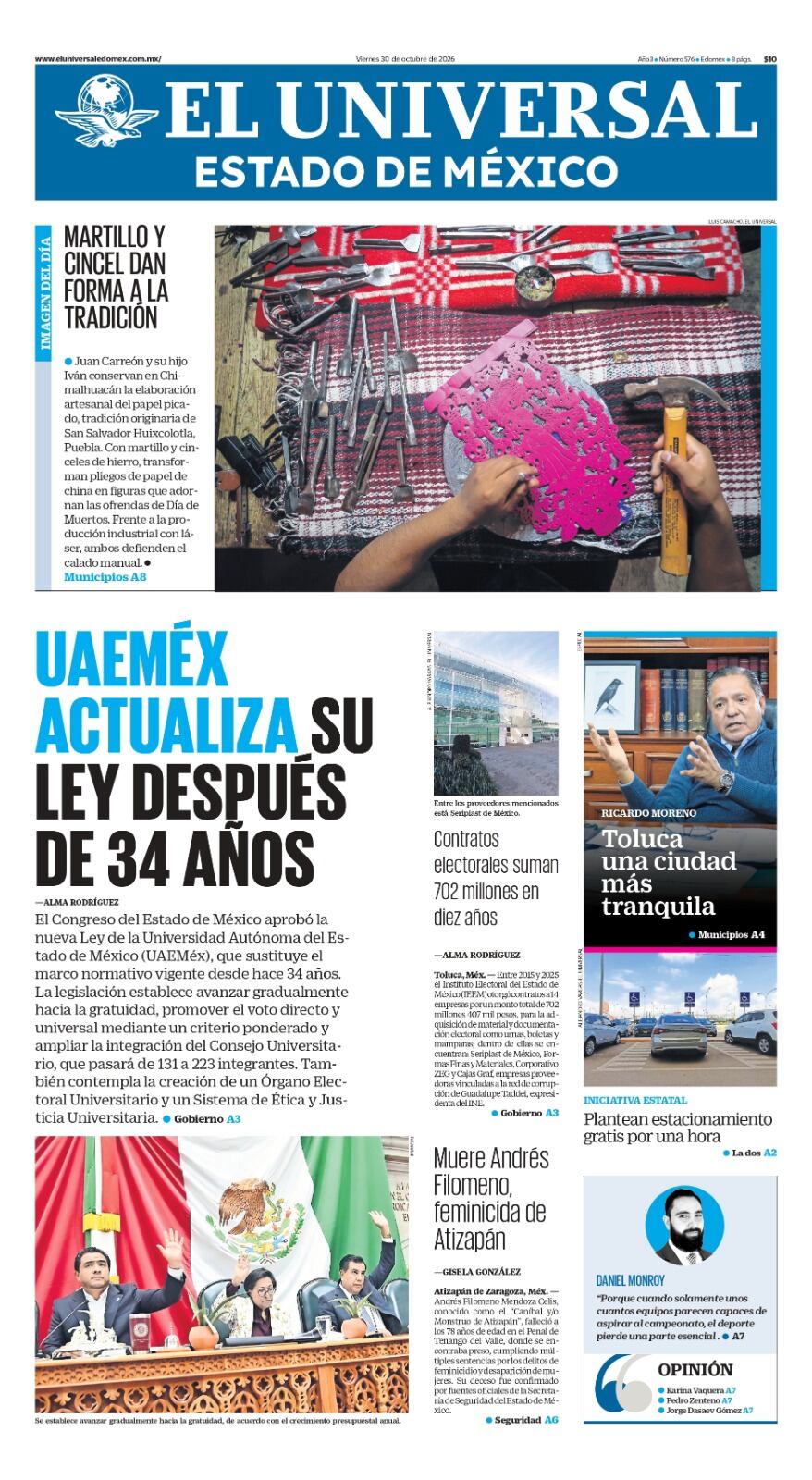 Portada 30 de octubre de 2026