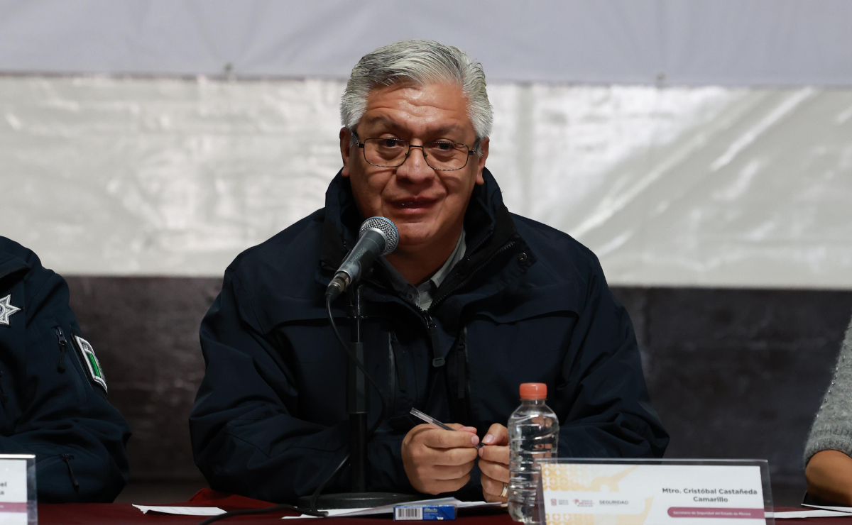Secretario de Seguridad del Estado de México, Cristóbal Castañeda Camarillo Foto: Alejandro Vargas
