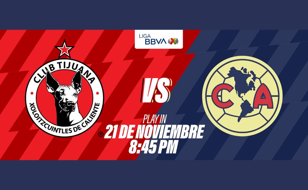 Este jueves 21 de noviembre, Xolos de Tijuana recibirá en el Estadio Caliente a las Águilas del América Foto: @somoscalientetv