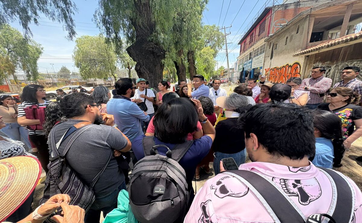 De acuerdo con los inconformes el tope 
 fue retirado de la Av. 1 de Mayo cuando fue pavimentada recientemente. Foto: Arturo Contreras / El Universal Estado de México