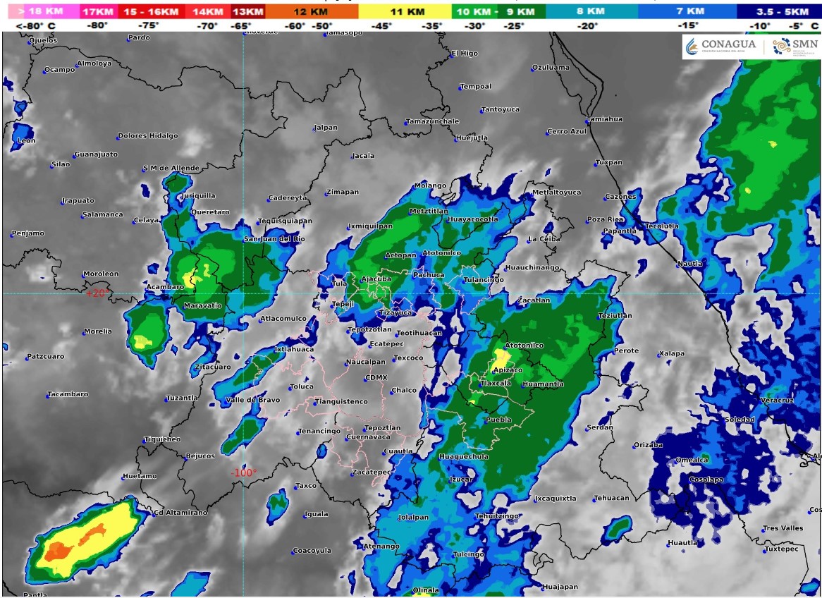 Edomex: Cielo parcialmente nublado por la mañana, sol por la tarde