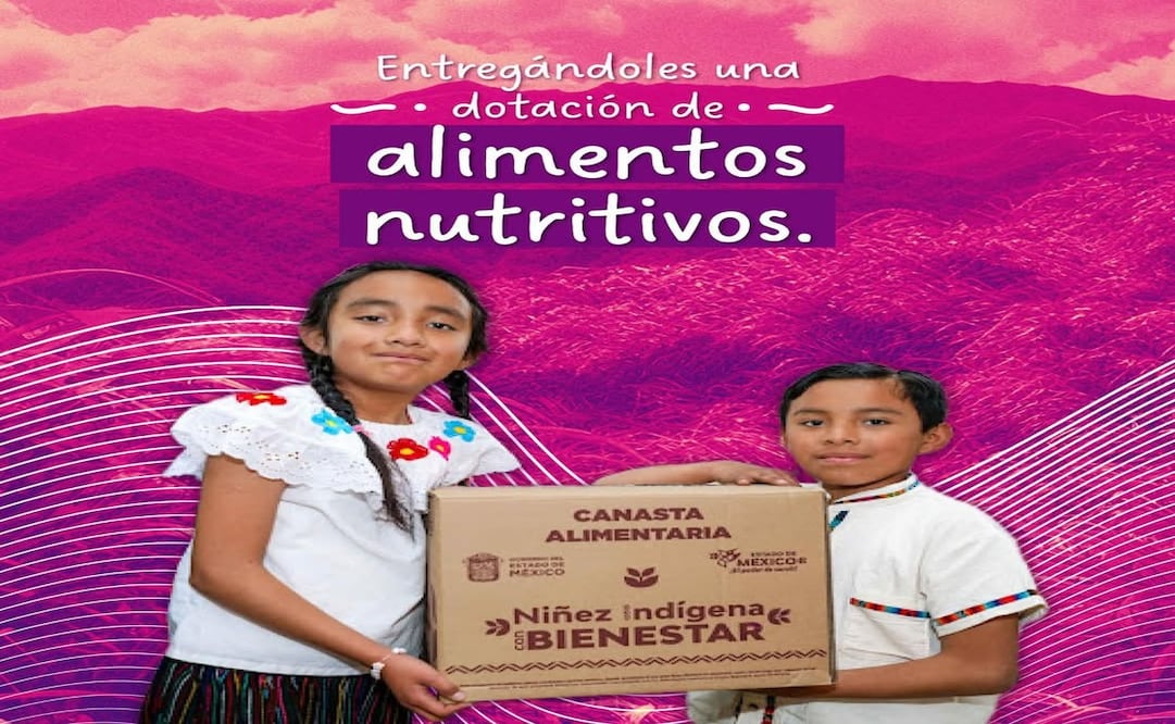En Edomex 16 mil personas de entre tres y 15 años se han beneficiado con el programa social “Niñez Indígena con Bienestar” / Foto: Especial