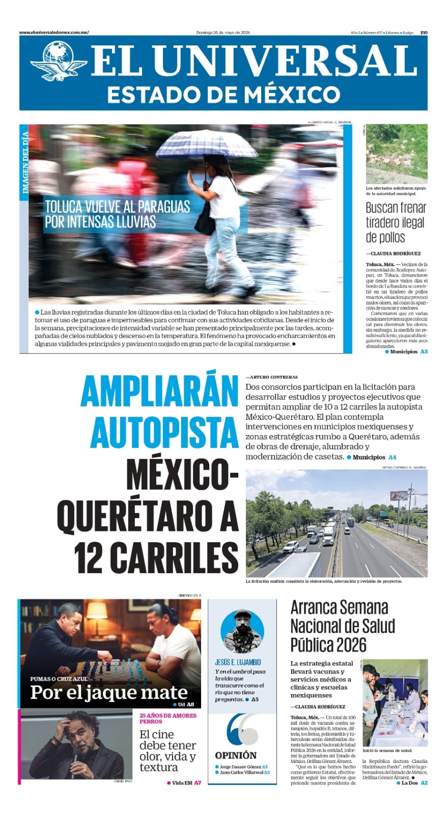 Portada del 24 de mayo