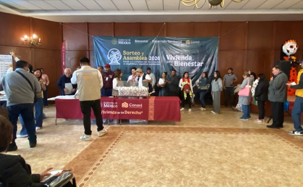 Habitantes de Cuautitlán Izcalli participaron en el sorteo para acceder a una de las 600 viviendas del programa de Conavi. Foto especial