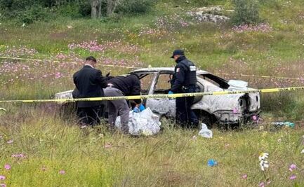 Encuentran cuerpos calcinados dentro de un vehículo en Jilotepec