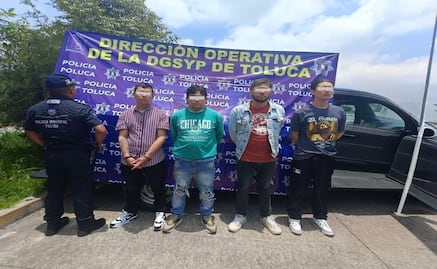 Caen cuatro colombianos por préstamos gota a gota y soborno en San Lorenzo Tepaltitlán