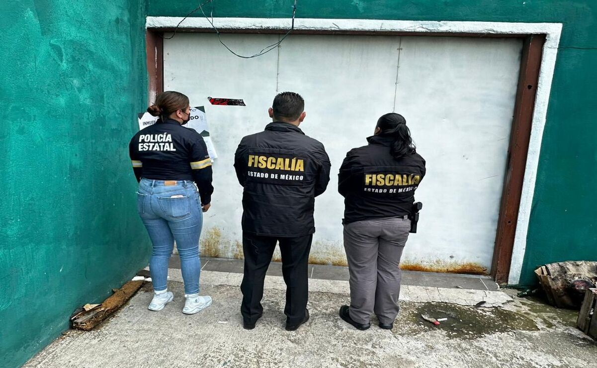 Agentes de la FGJEM y efectivos de la Secretaría de Seguridad ingresaron al inmueble, donde localizaron diversos electrodomésticos robados. Foto: Especial