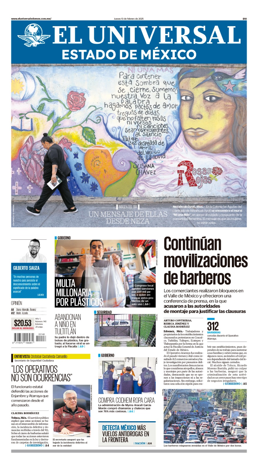 Portada 13 de febrero de 2025