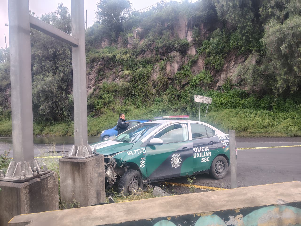 Los ladrones abrieron fuego contra los custodios de la Policía Auxiliar de la Ciudad de México / Foto Especial