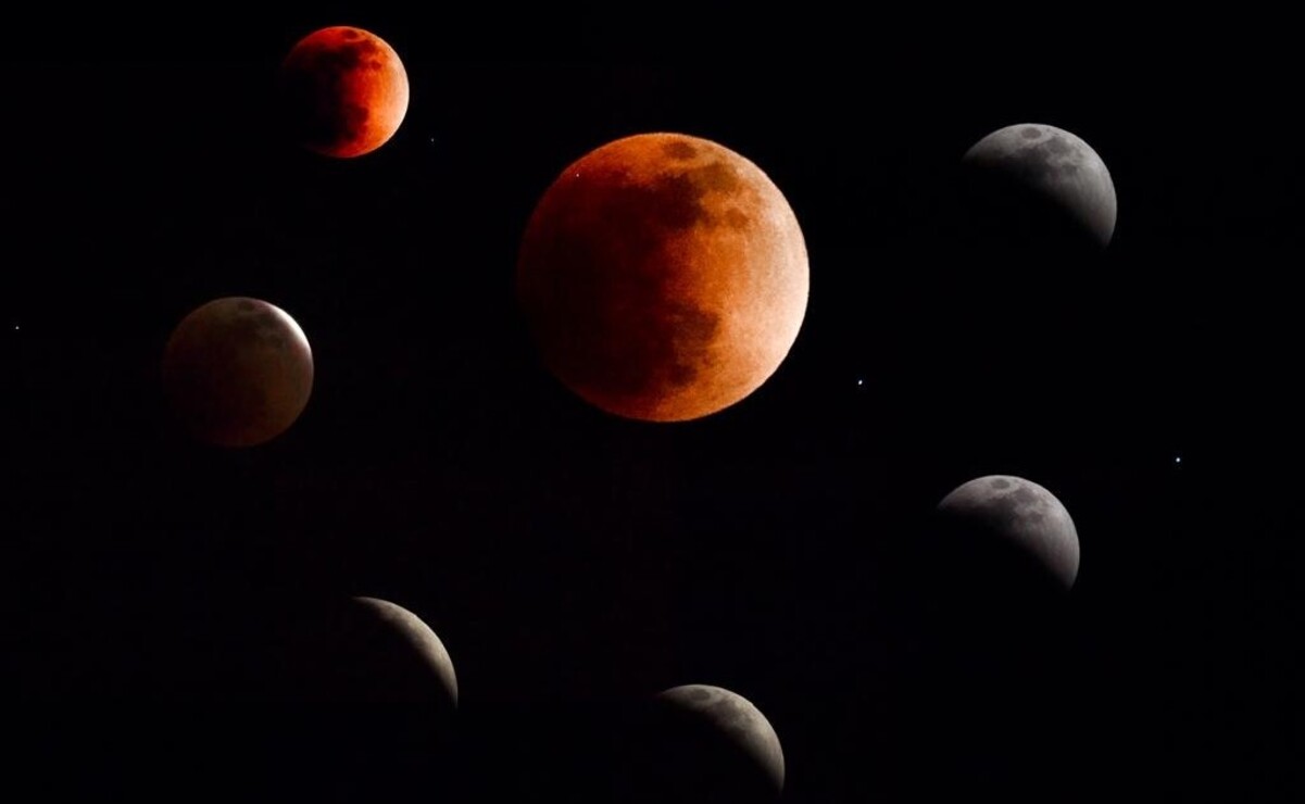El eclipse lunar total será el 13 de marzo y terminará el 14 de marzo. Foto: Jorge Alvarado