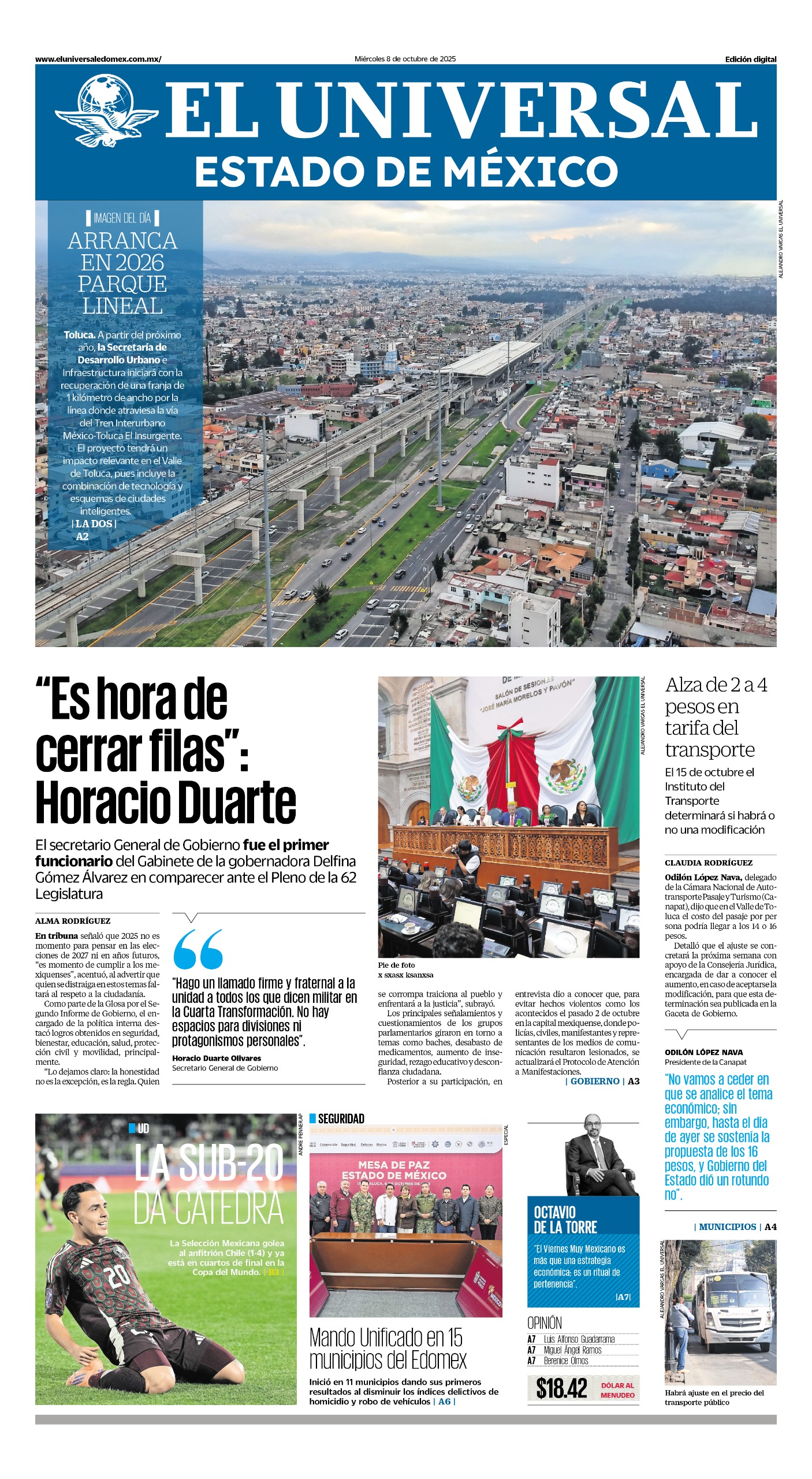 Portada 8 de octubre 2025