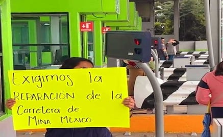 Almoloya de Juárez: Vecinos de Mina México liberan caseta El Dorado para exigir mantenimiento vial