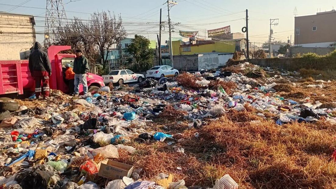 El acumulamiento de residuos en Paseo Matlazincas atrae fauna nociva y afecta la salud de los habitantes de San Miguel Apinahuizco. Foto Especial