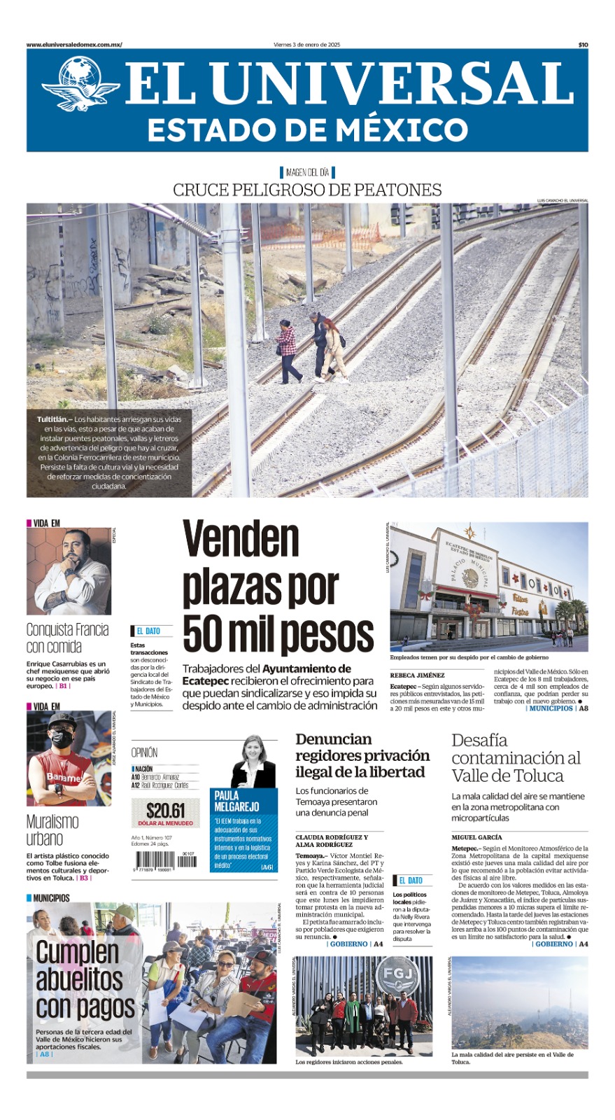Portada 03 de enero 2025