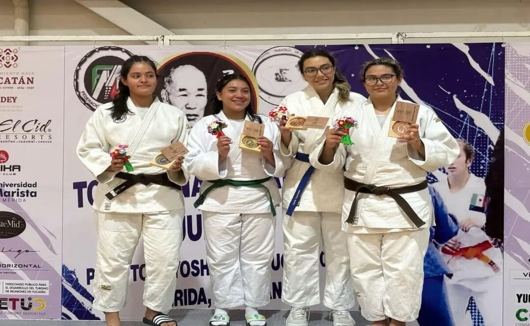 La UAEMéx se llevó cuatro medallas durante el torneo nacional Tomoyoshi Yamaguchi 2025. Foto: Especial