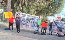 Bloquean carretera Las Ánimas-Coyotepec para exigir su rehabilitación