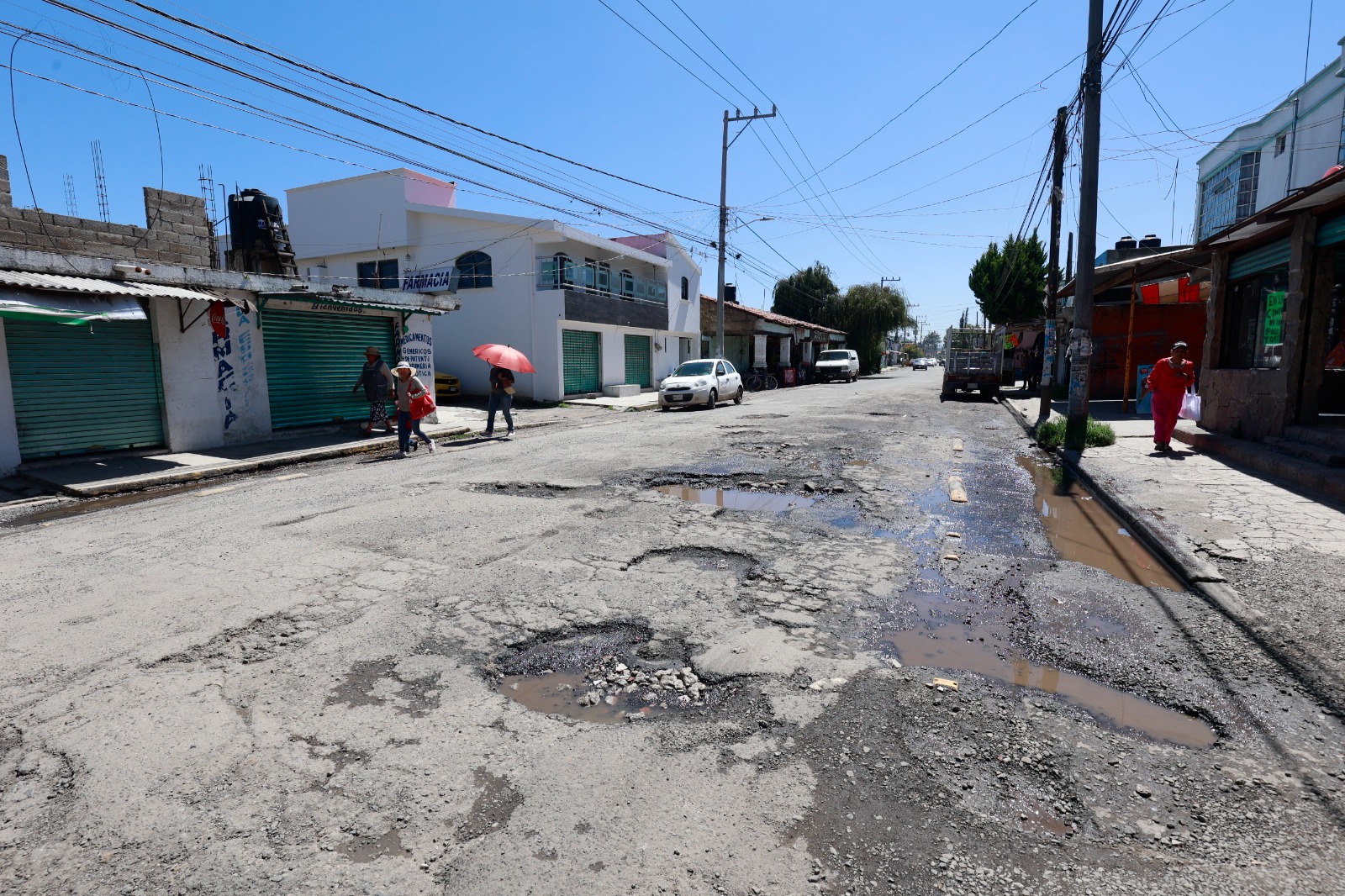 Los metepequenses lamentan que los administradores municipales descuiden la obra pública. Foto Alejandro Vargas
