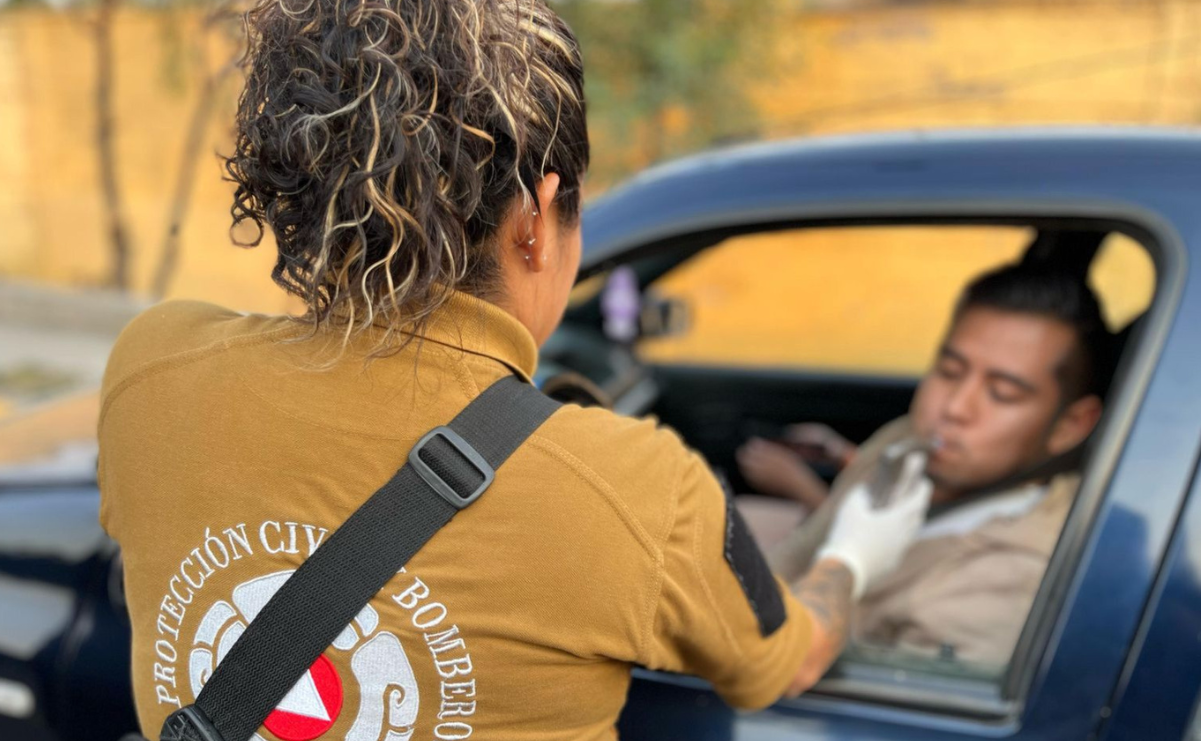 Operativo de seguridad y alcoholímetro implementado en Tepotzotlán por Semana Santa. Foto: Especial