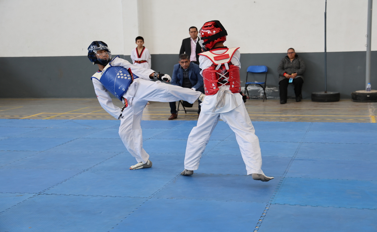 La delegación mexiquense de taekwondo conquisto un total de 27 preseas durante la Olimpiada Nacional. Foto: Especial