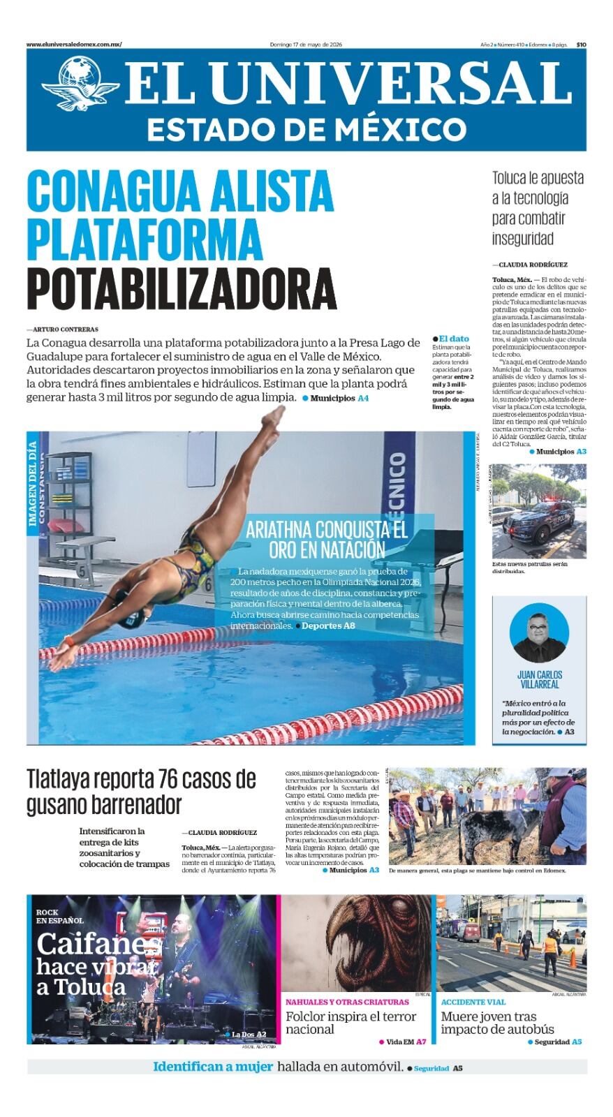 Portada del 17 de mayo