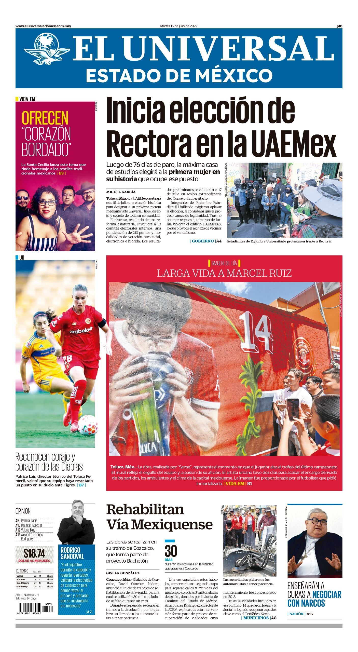 Portada Edomex 15 de julio 2025