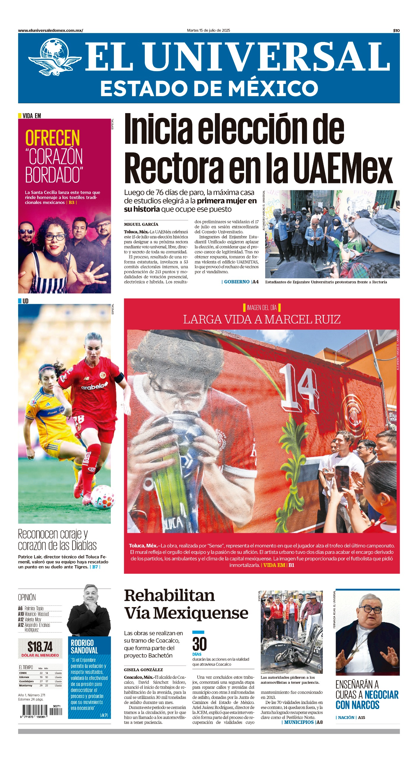 Portada Edomex 15 de julio 2025