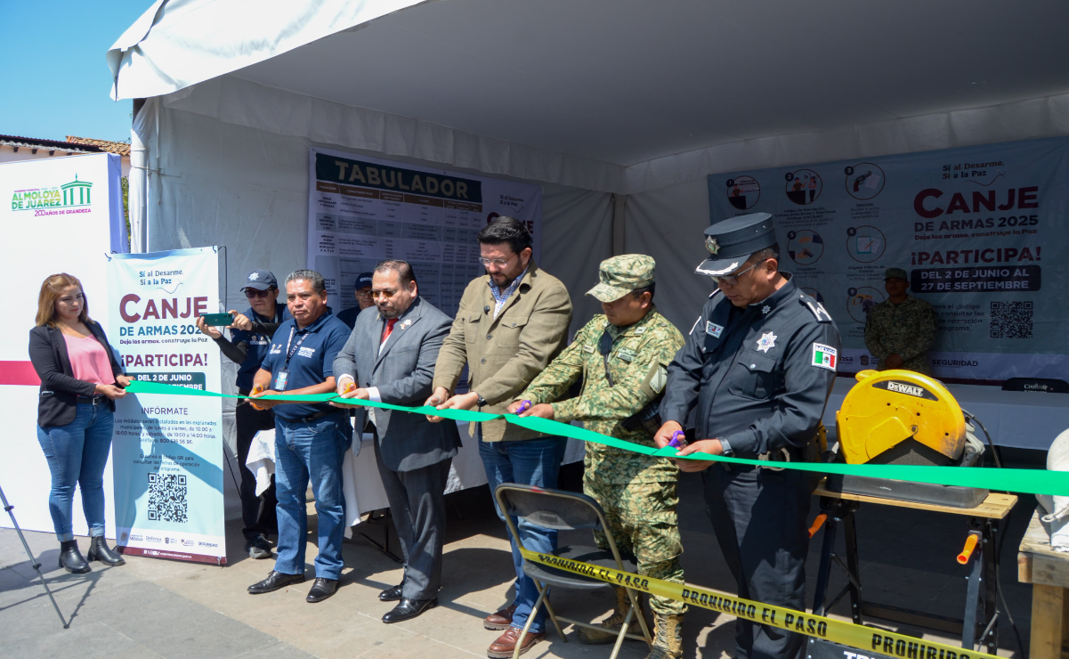 En el municipio de Almoloya de Juárez inició el Programa de Canje de Armas 2025 / Foto Especial
