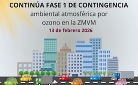 Continúa Fase I de contingencia ambiental atmosférica en el Valle de México