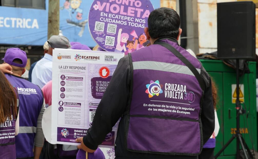 El municipio ya cuenta con más de 3,500 puntos de apoyo y miles de usuarias adheridas a la aplicación digital Red Violeta. Foto Especial