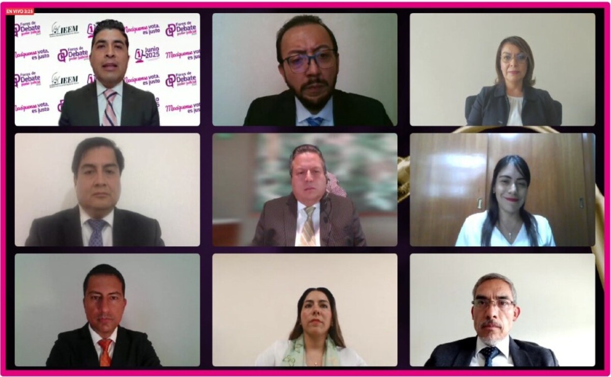 Edomex: Así fue el primer debate entre candidatos a la Magistratura del Poder Judicial