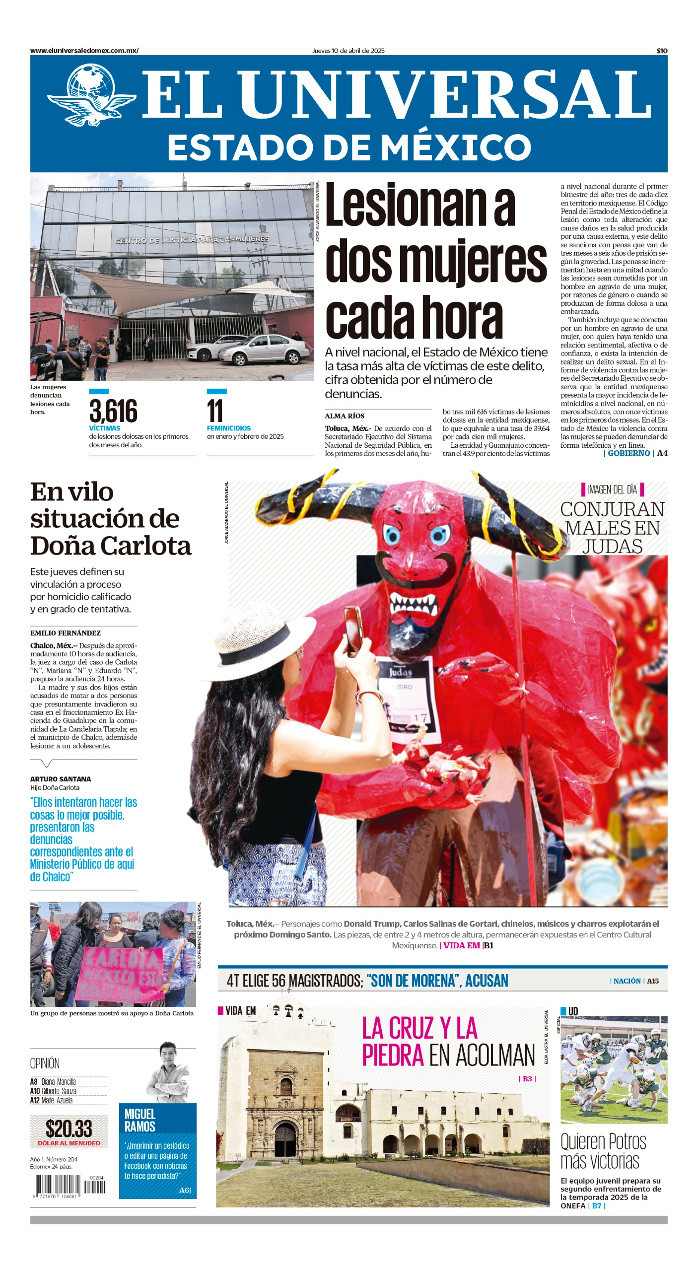 Portada 10 de abril 2025