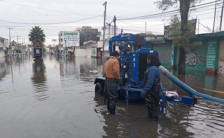 Comisión del Agua despliega equipos por inundaciones en puntos estratégicos del Edomex