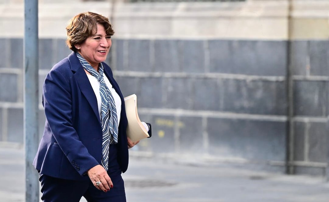 La gobernadora del Estado de México, Delfina Gómez, se reunió la tarde de este martes con la presidenta Claudia Sheinbaum Pardo, en Palacio Nacional / Foto: Especial