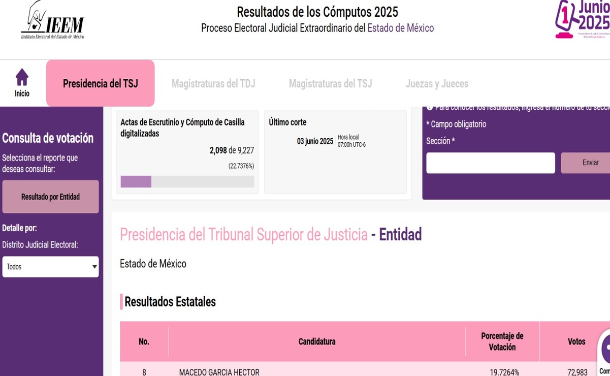 De un total de 369 mil 976 votos emitidos hasta el momento en dicha elección, el 14% son votos nulos. Foto: Especial