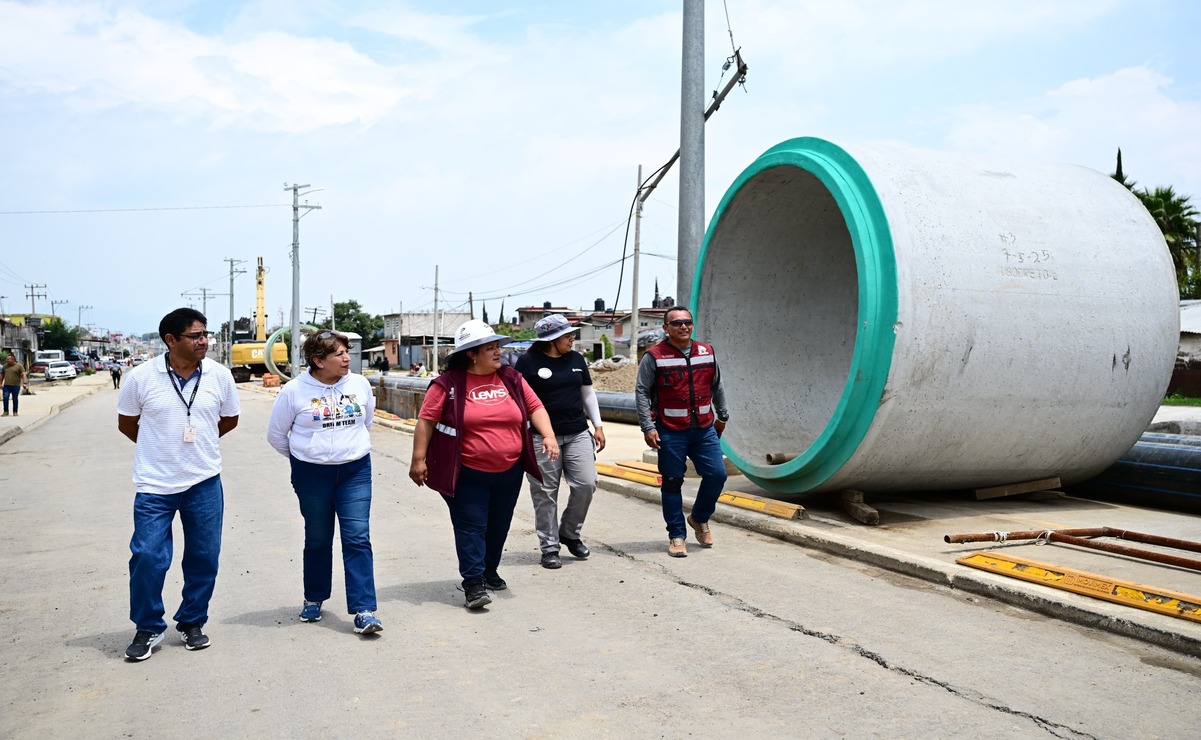Delfina Gómez supervisa Colector Chalco: ¡Adiós Inundaciones!