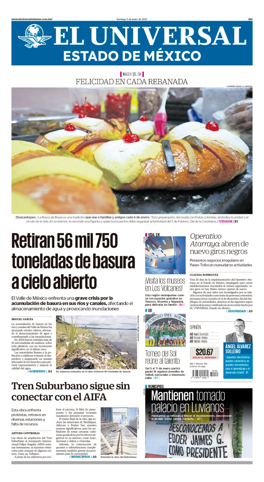 Portada Edomex 05 de enero