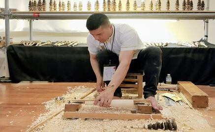 Artesanías mexiquenses brillan en el Encuentro de Arte Decorativo y Utilitario de Los Pinos 