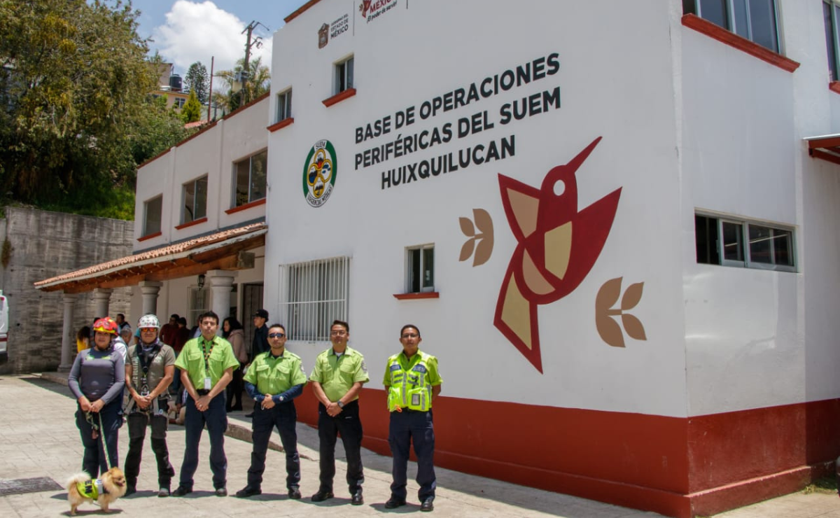Una nueva base del SUEM en Huixquilucan ya está operando con ambulancias y paramédicos, lista para atender emergencias vitales como infartos y derrames en la región. Foto: Especial