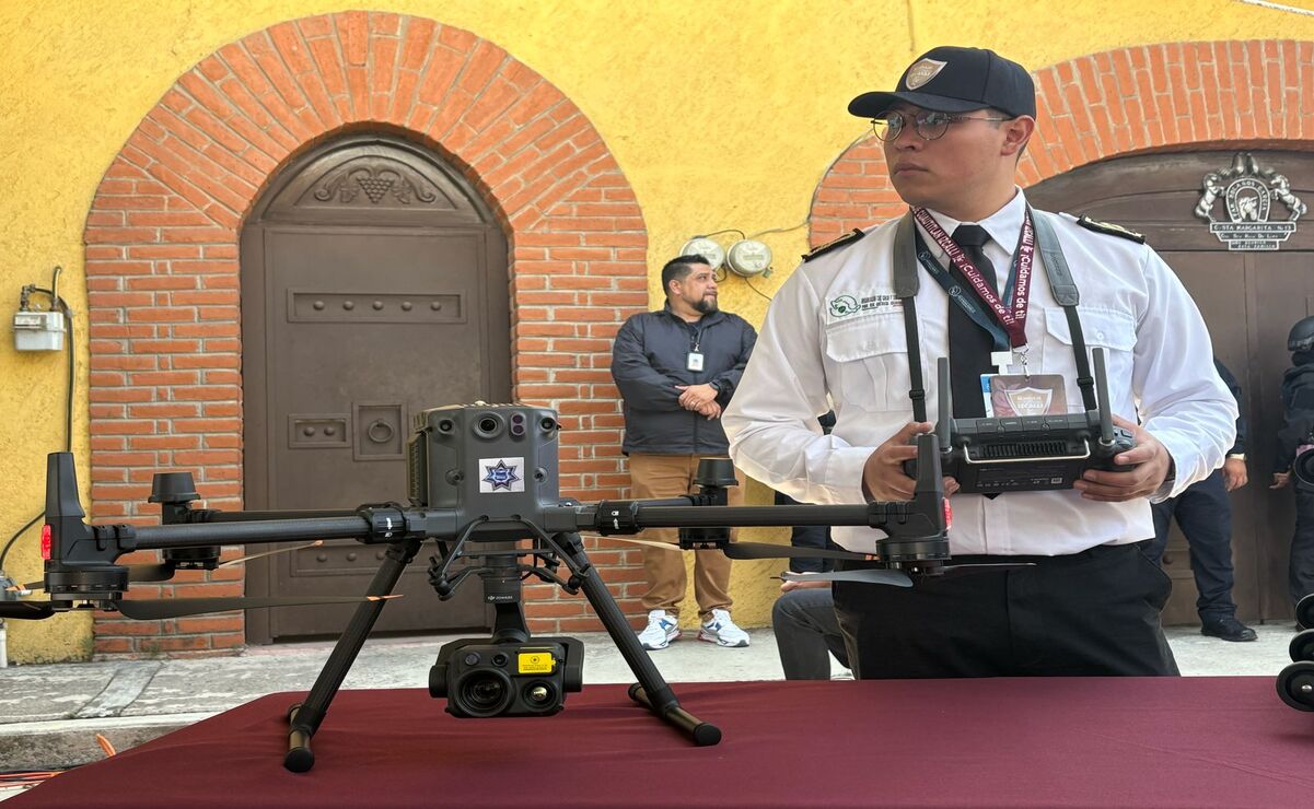 Se establecerán 3 puntos de despegue de drones, que serán operados por pilotos certificados.  Foto: Arturo Contreras / El Universal Edomex