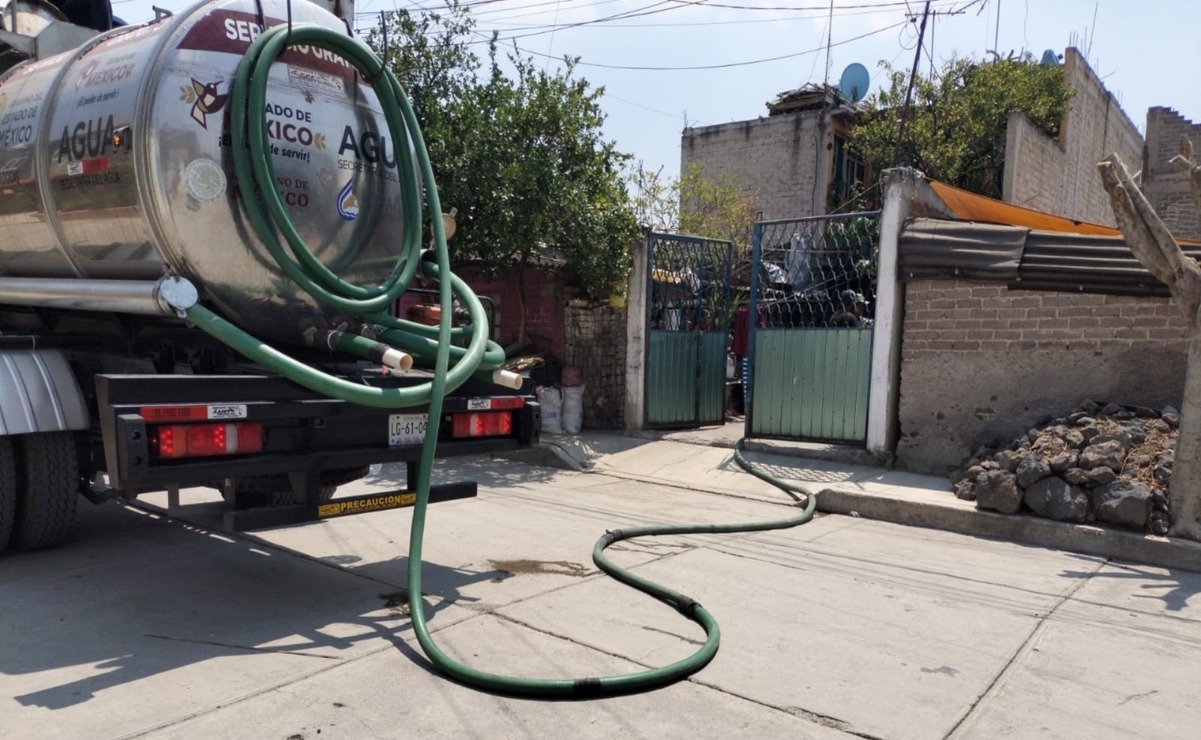 La CAEM a entregado 81 millones 630 mil litros de agua potable, cantidad equivalente al llenado de 32 albercas olímpicas. Foto: Especial