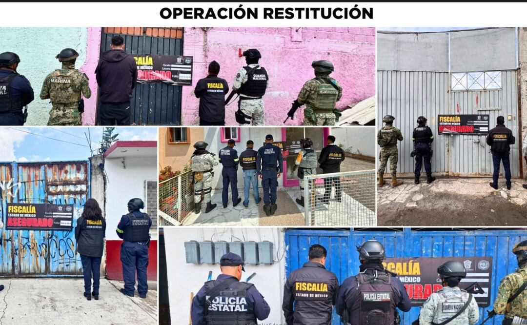 Recuperación en Edomex: Autoridades aseguran inmuebles despojados. Foto: Especial