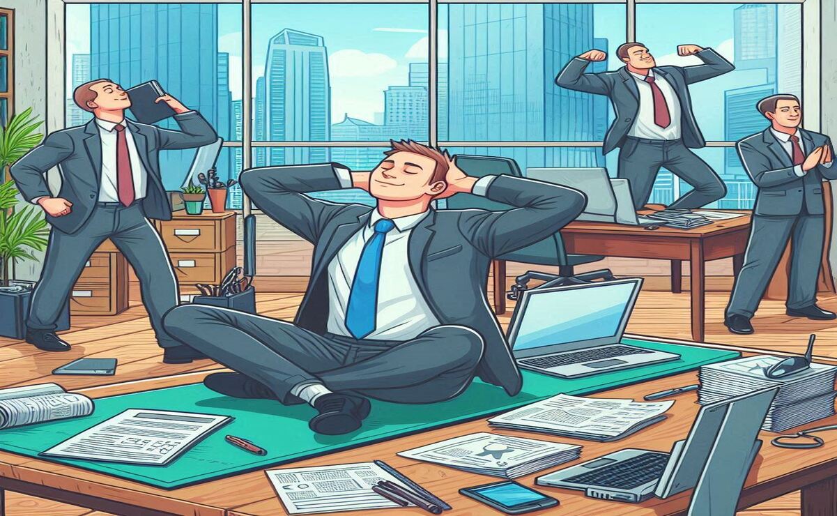 El trabajo suele ser uno de los generadores más importantes de estrés. Foto: AI
