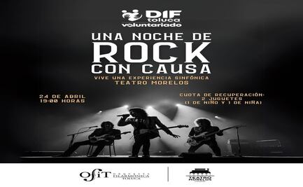 Concierto de rock con causa en Toluca: ¡Tu juguete dibuja sonrisas!