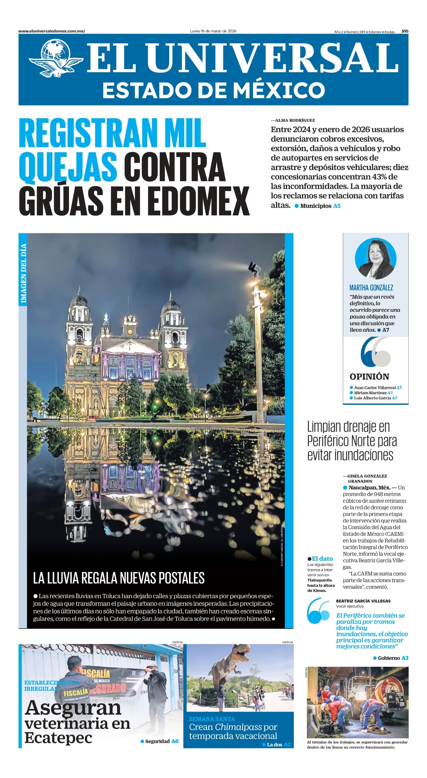 Portada 16 de marzo 2026