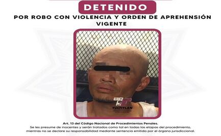 Tultitlán: Cae sujeto que robó a repartidor de Sabritas; era buscado por la justicia