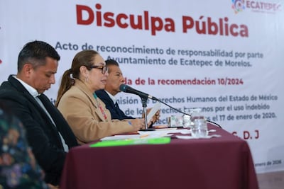 Ecatepec ofrece disculpa pública por homicidio a manos de policías; alcaldesa asume responsabilidad