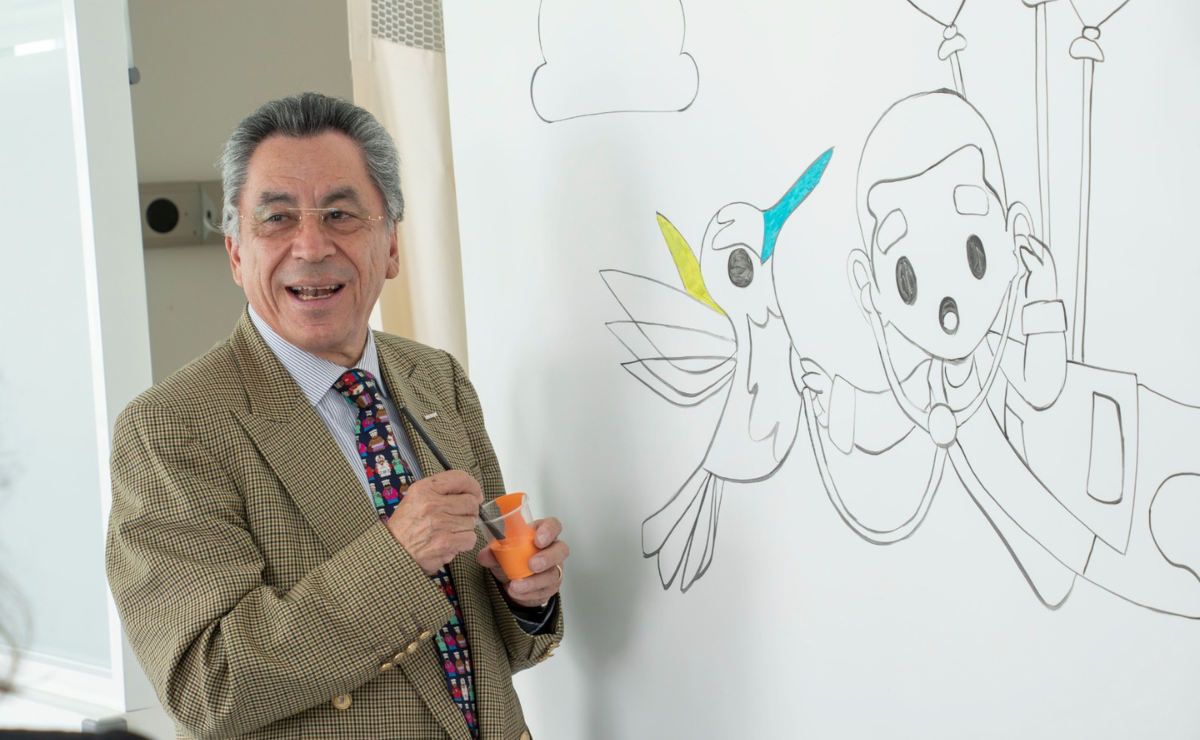 En Toluca, un mural de 300m² en el ISSEMYM se convierte en la receta visual de esperanza para niños. Porque a veces, un ajolote feliz en la pared es lo que sana el alma. Foto: Especial