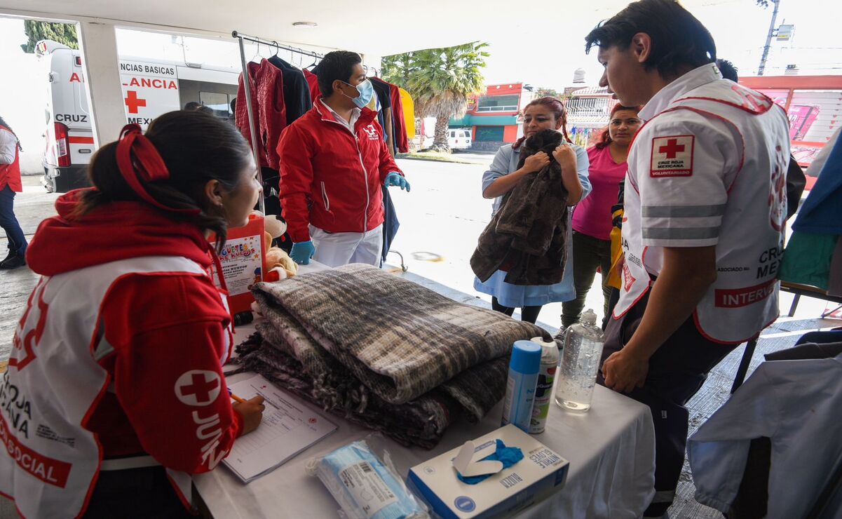 La Cruz Roja Mexicana puso en marcha la colecta “Cobijando Almas” en sus 30 delegaciones del Edomex. Foto: Especial