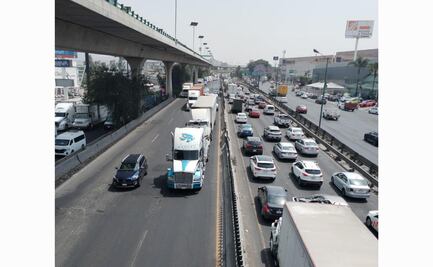 ¡Caos total en la México-Querétaro! Choque múltiple de tráileres paraliza a Cuautitlán Izcalli