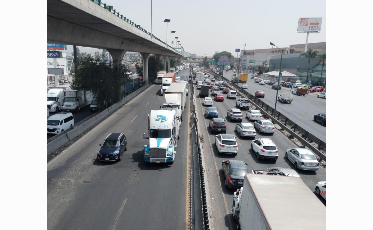 ¡Caos total en la México-Querétaro! Choque múltiple de tráileres paraliza a Cuautitlán Izcalli